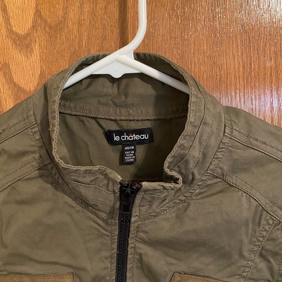 Le Château combat full zip mini dresses - Picture 3 of 5